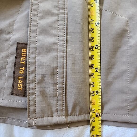 Ariat Rebar Shirt Mens XXL 2XLT Tan Vented Venttek Button Down Short Sleeve - Picture 7 of 9